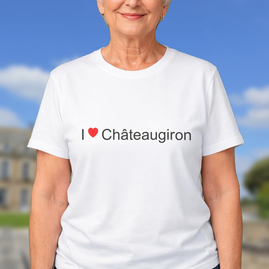 T-shirt I love châteaugiron