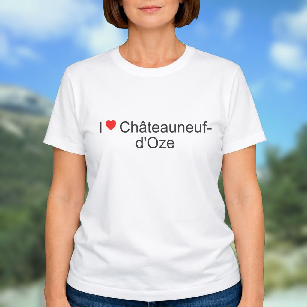 T-shirt I love châteauneuf-d'oze