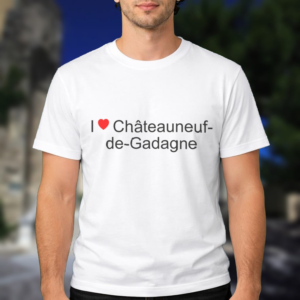 T-shirt I love châteauneuf-de-gadagne