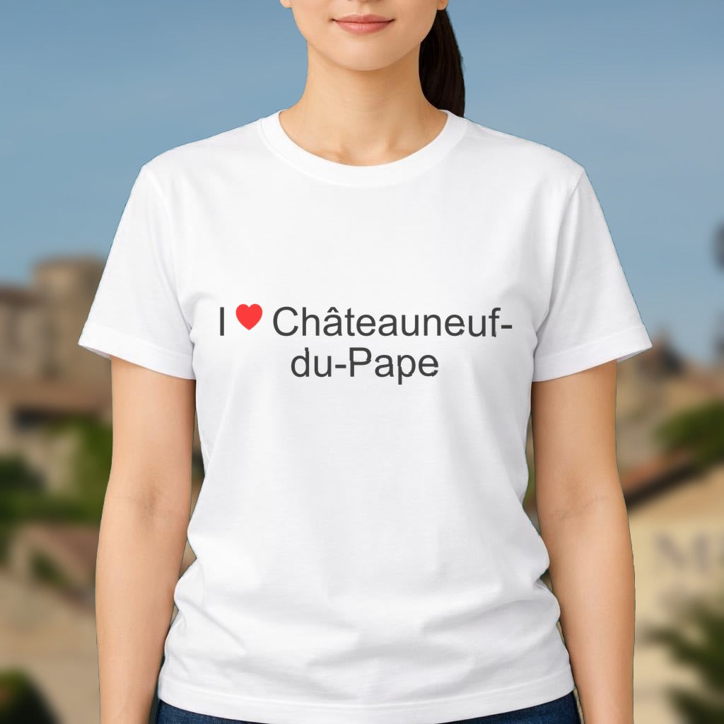 T-shirt I love châteauneuf-du-pape
