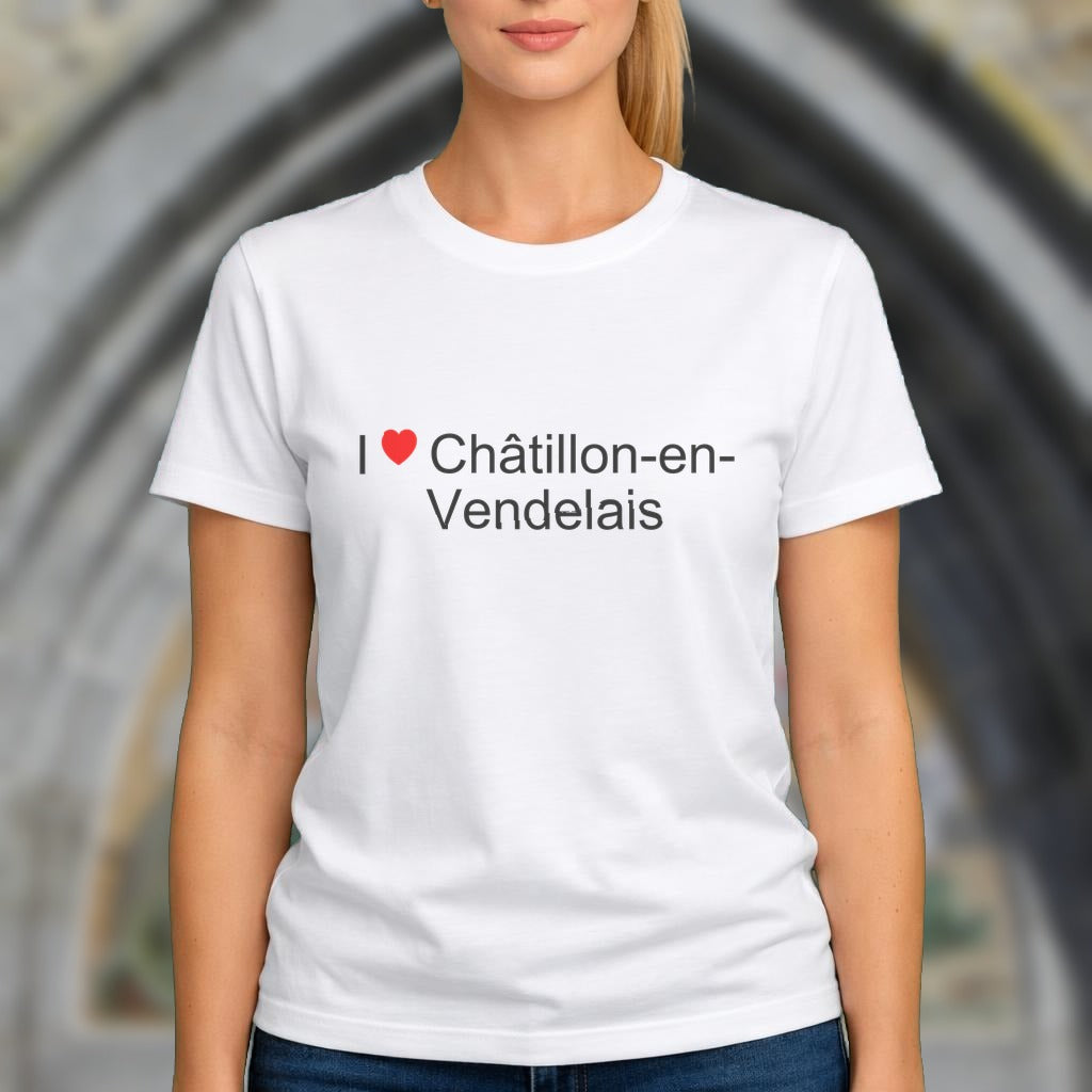 T-shirt I love châtillon-en-vendelais