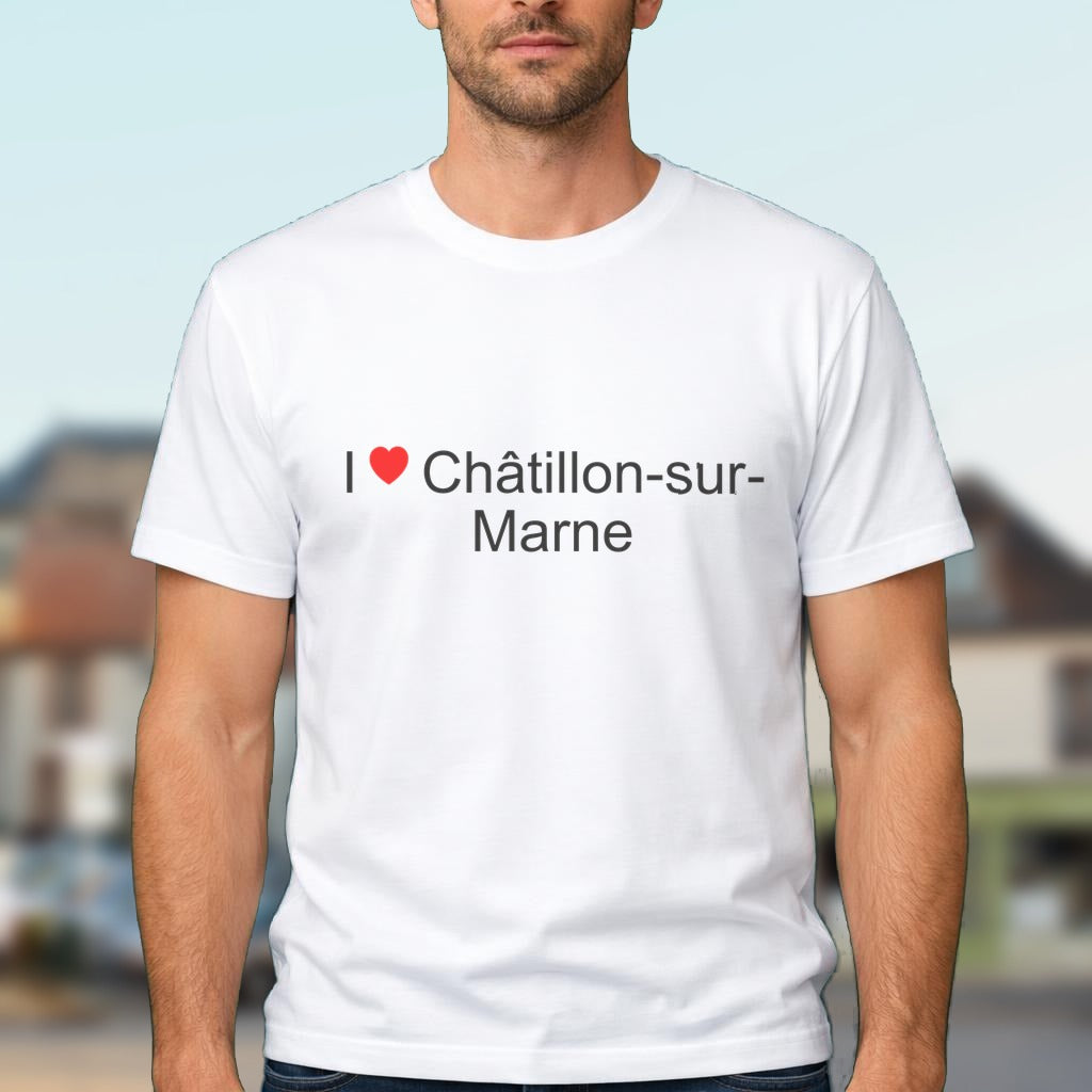 T-shirt I love châtillon-sur-marne