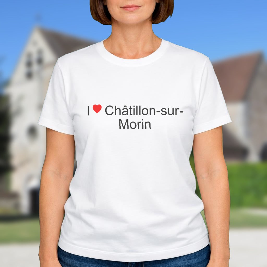 T-shirt I love châtillon-sur-morin