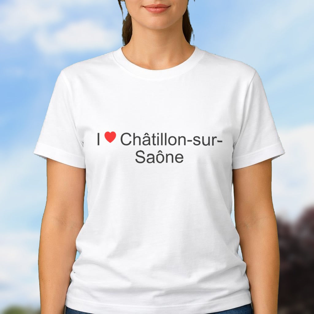 T-shirt I love châtillon-sur-saône