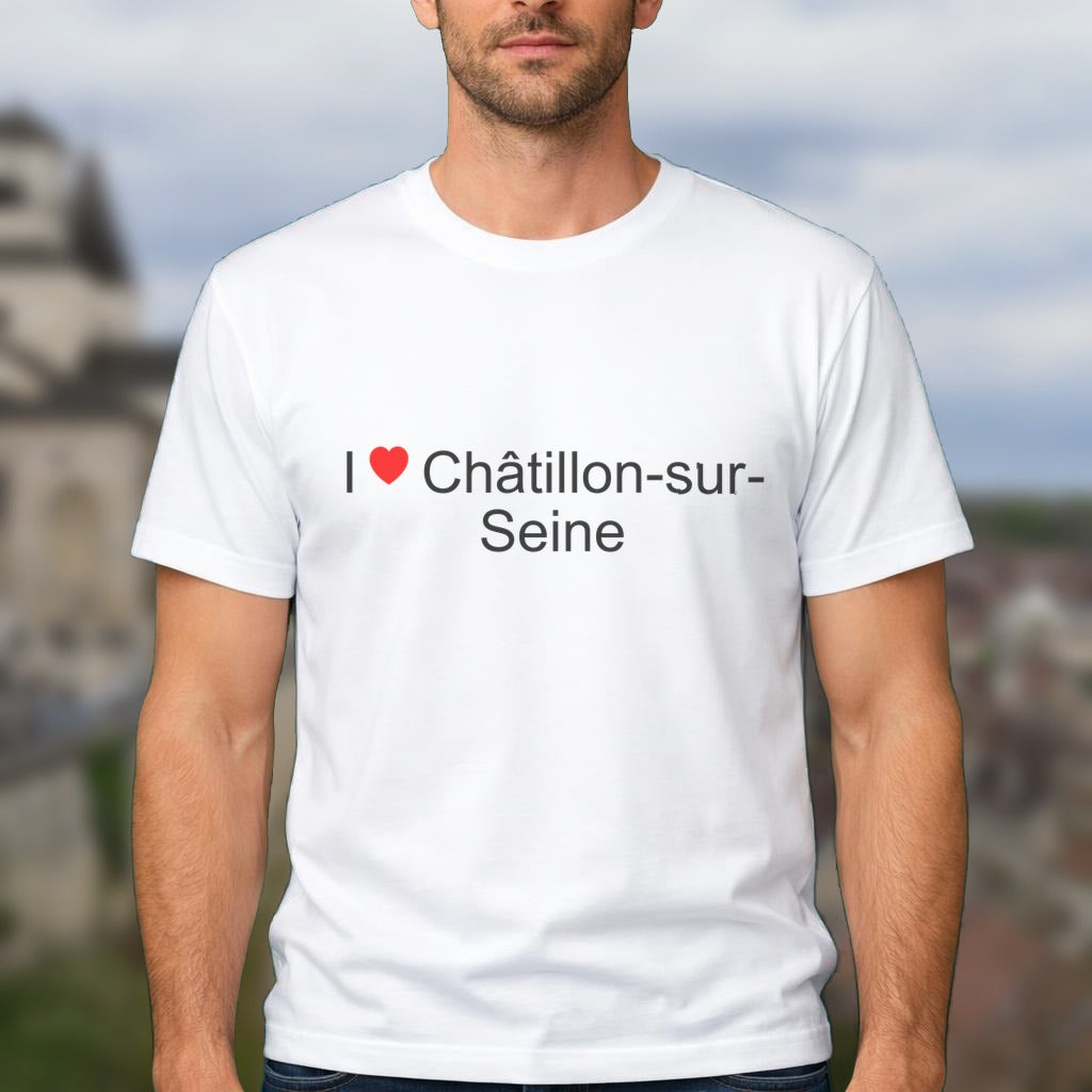 T-shirt I love châtillon-sur-seine