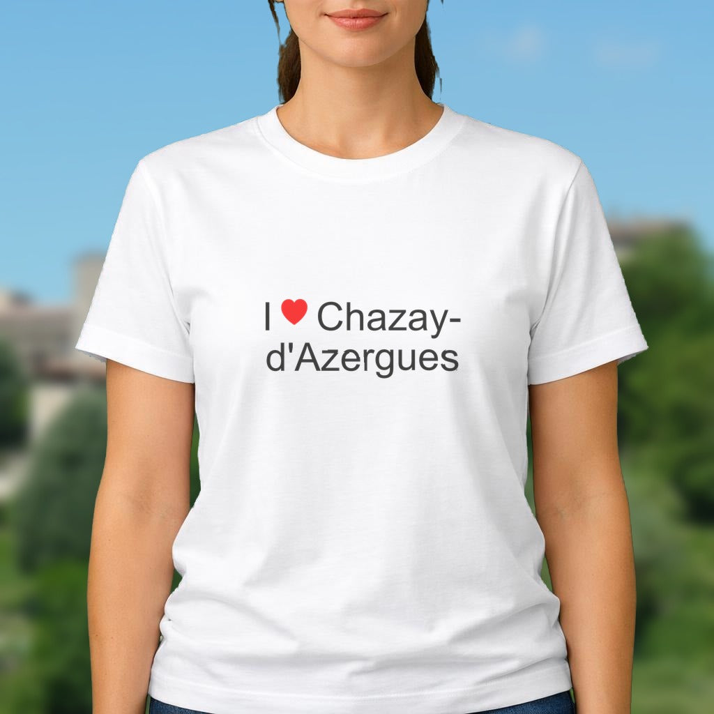 T-shirt I love chazay-d'azergues
