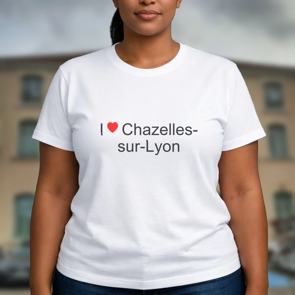 T-shirt I love chazelles-sur-lyon