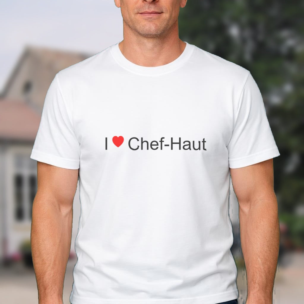 T-shirt I love chef-haut