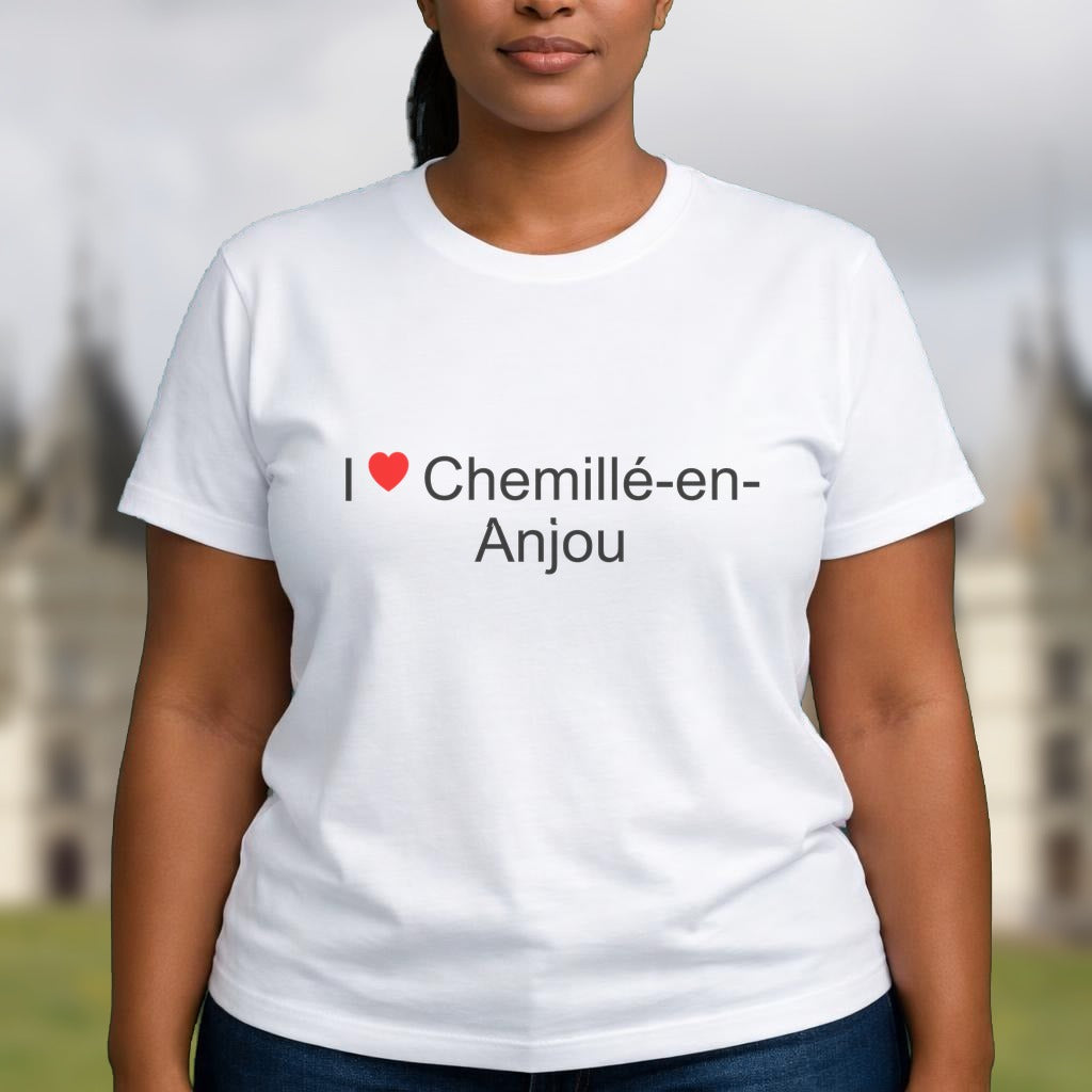 T-shirt I love chemillé-en-anjou