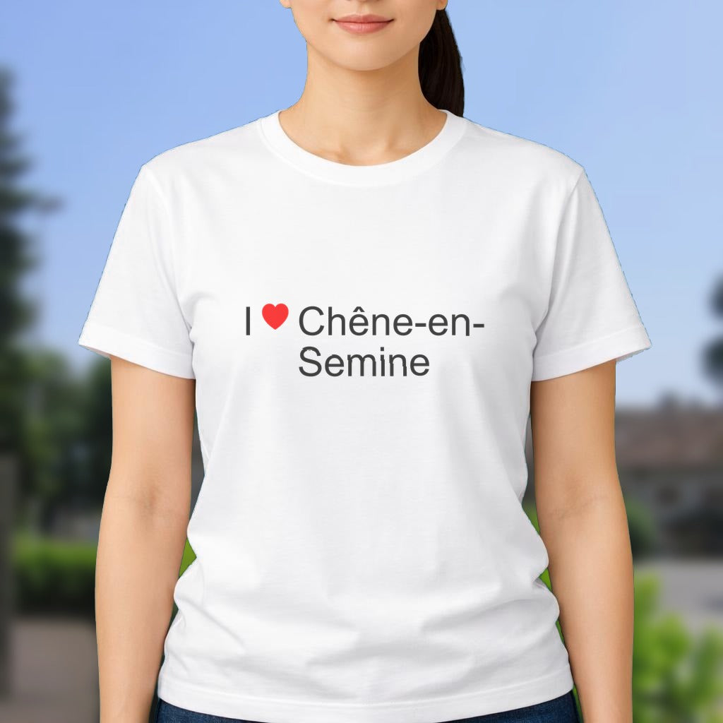 T-shirt I love chêne-en-semine
