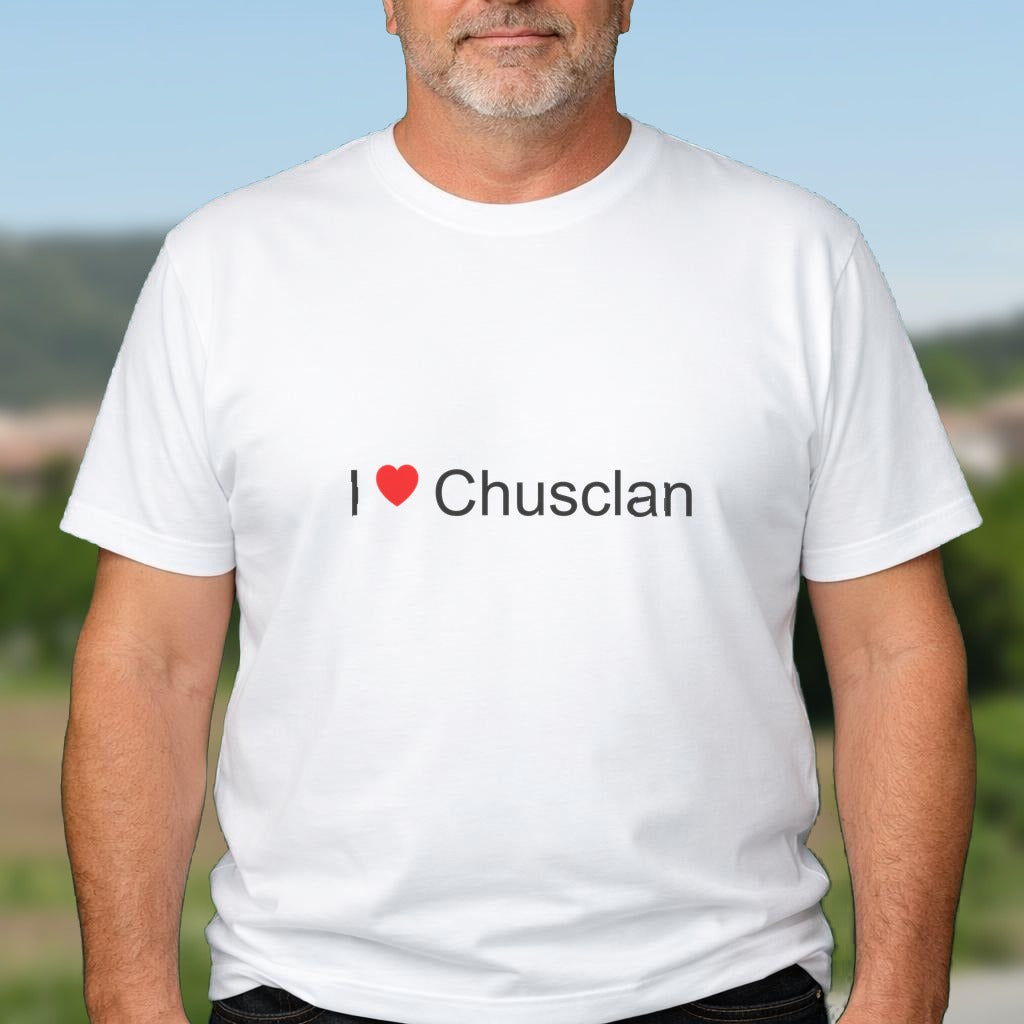T-shirt I love chusclan