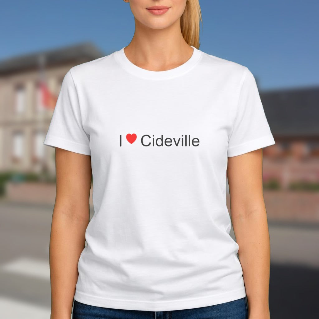 T-shirt I love cideville