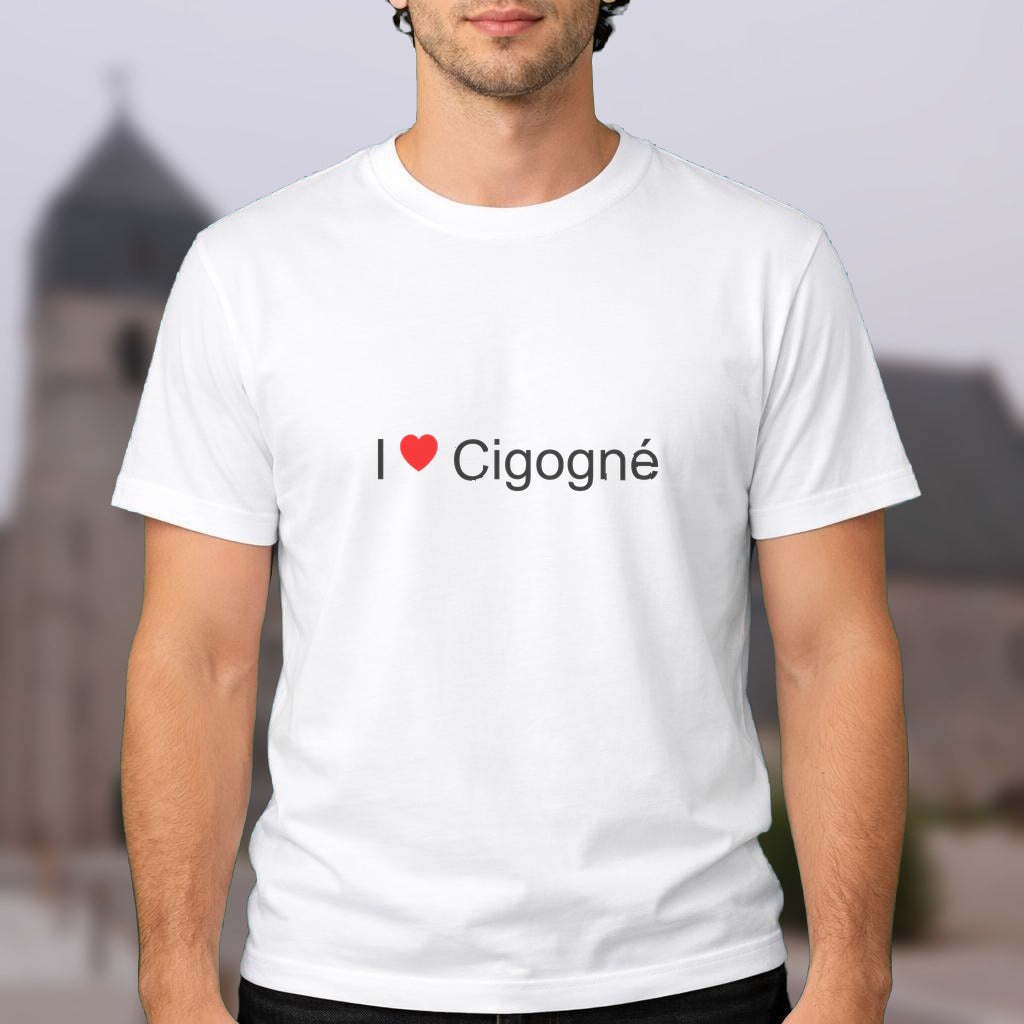 T-shirt I love cigogné
