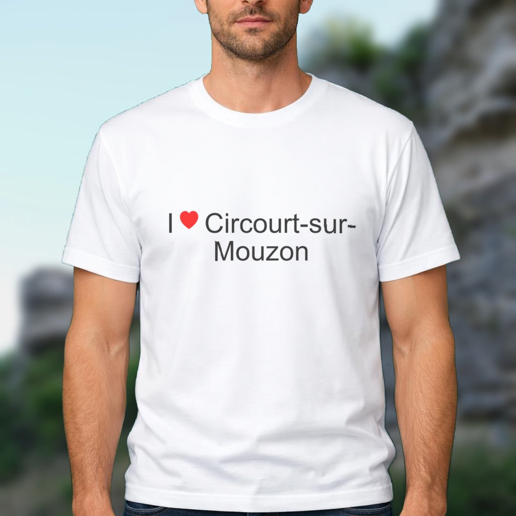 T-shirt I love circourt-sur-mouzon