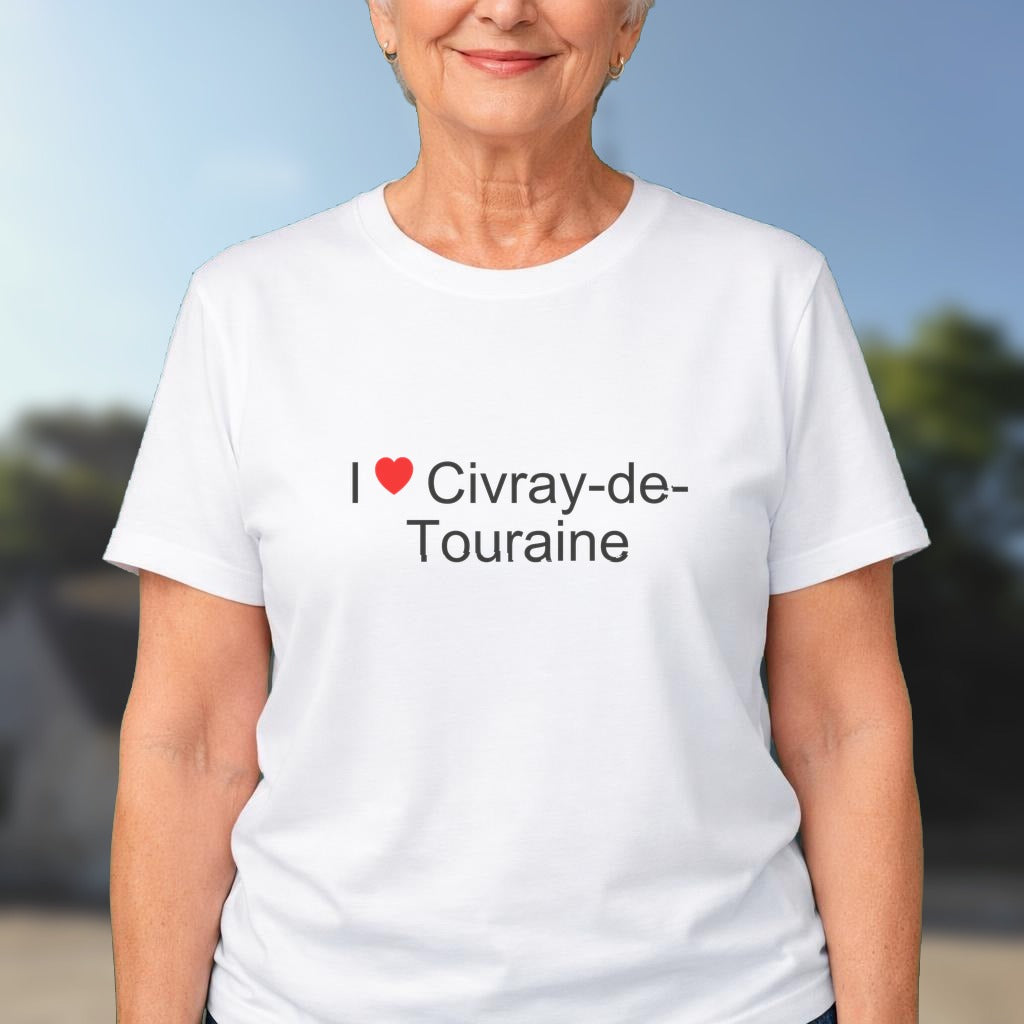 T-shirt I love civray-de-touraine