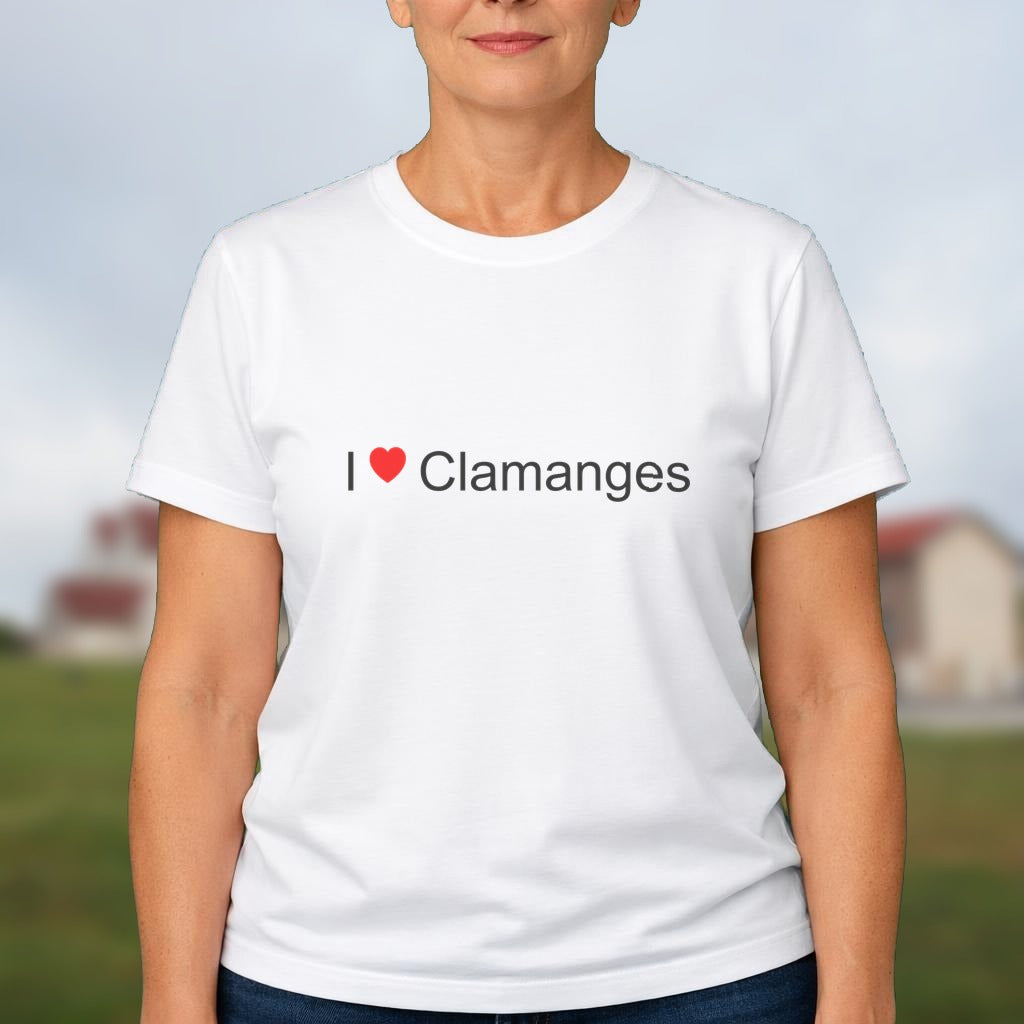 T-shirt I love clamanges