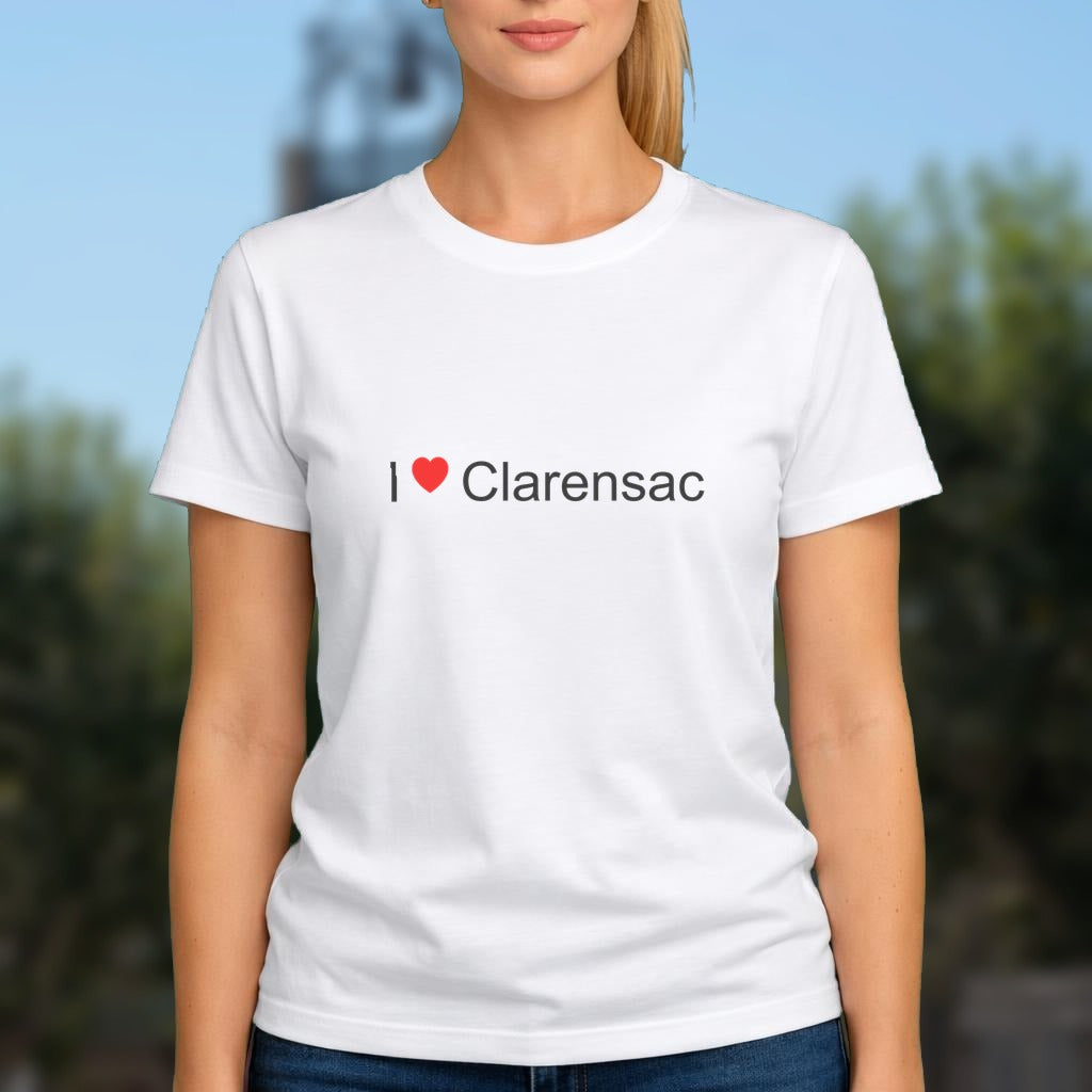 T-shirt I love clarensac