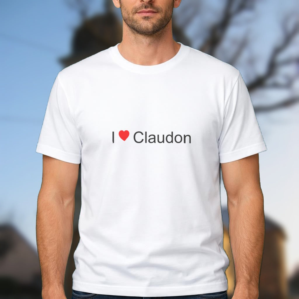 T-shirt I love claudon