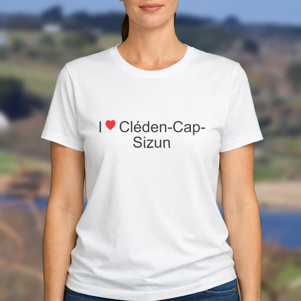 T-shirt I love cléden-cap-sizun