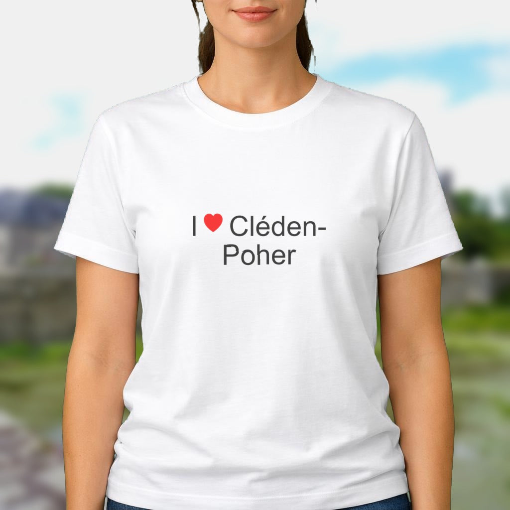 T-shirt I love cléden-poher