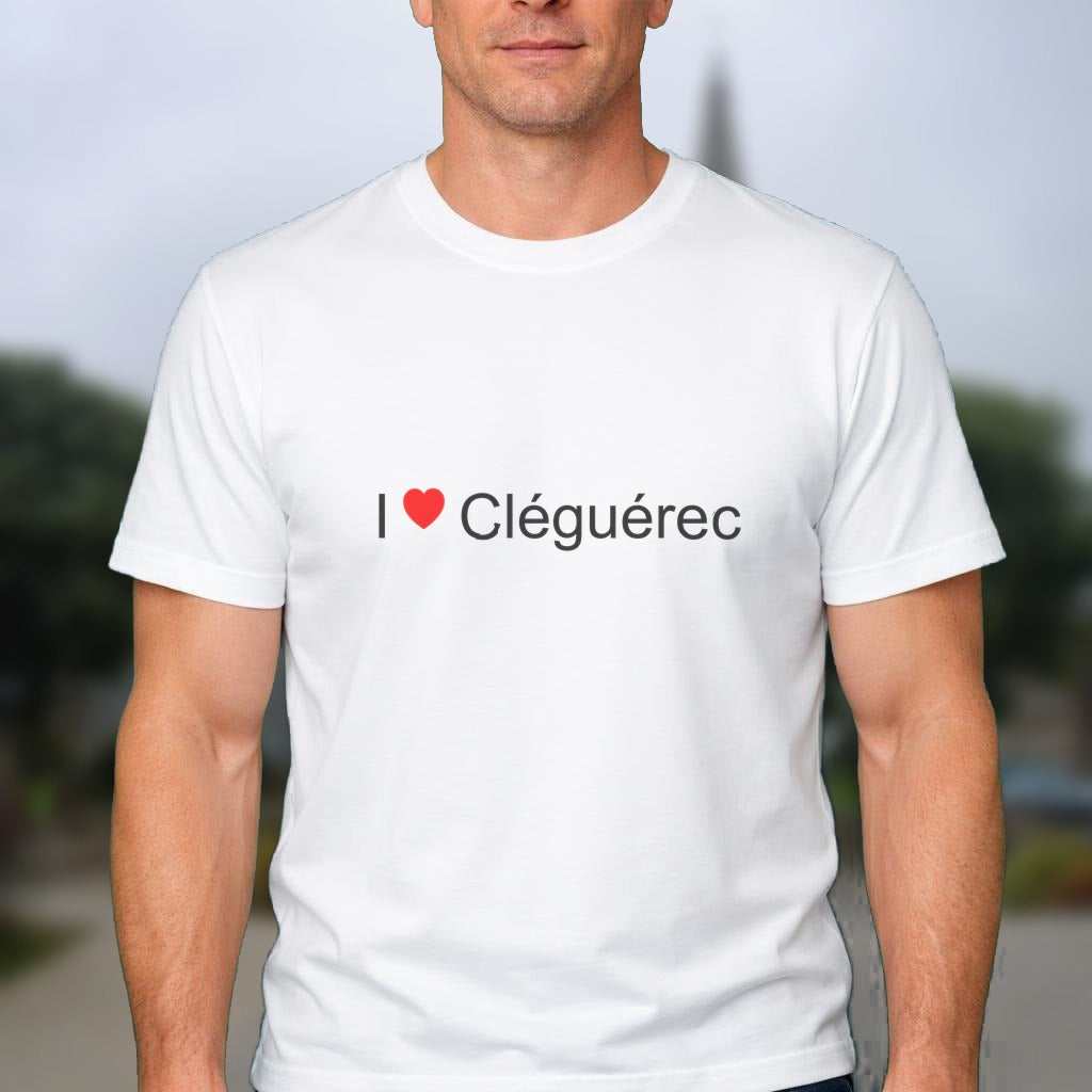 T-shirt I love cléguérec