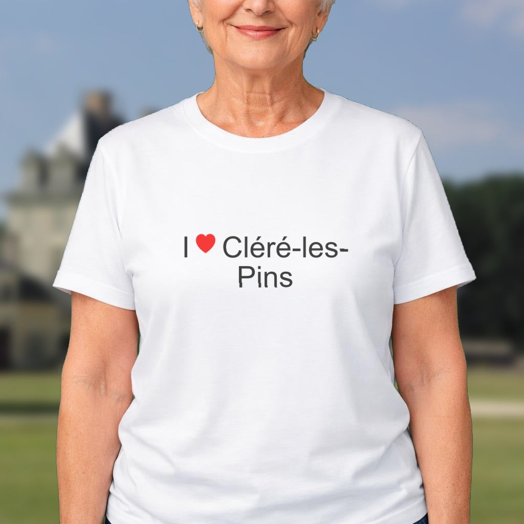 T-shirt I love cléré-les-pins