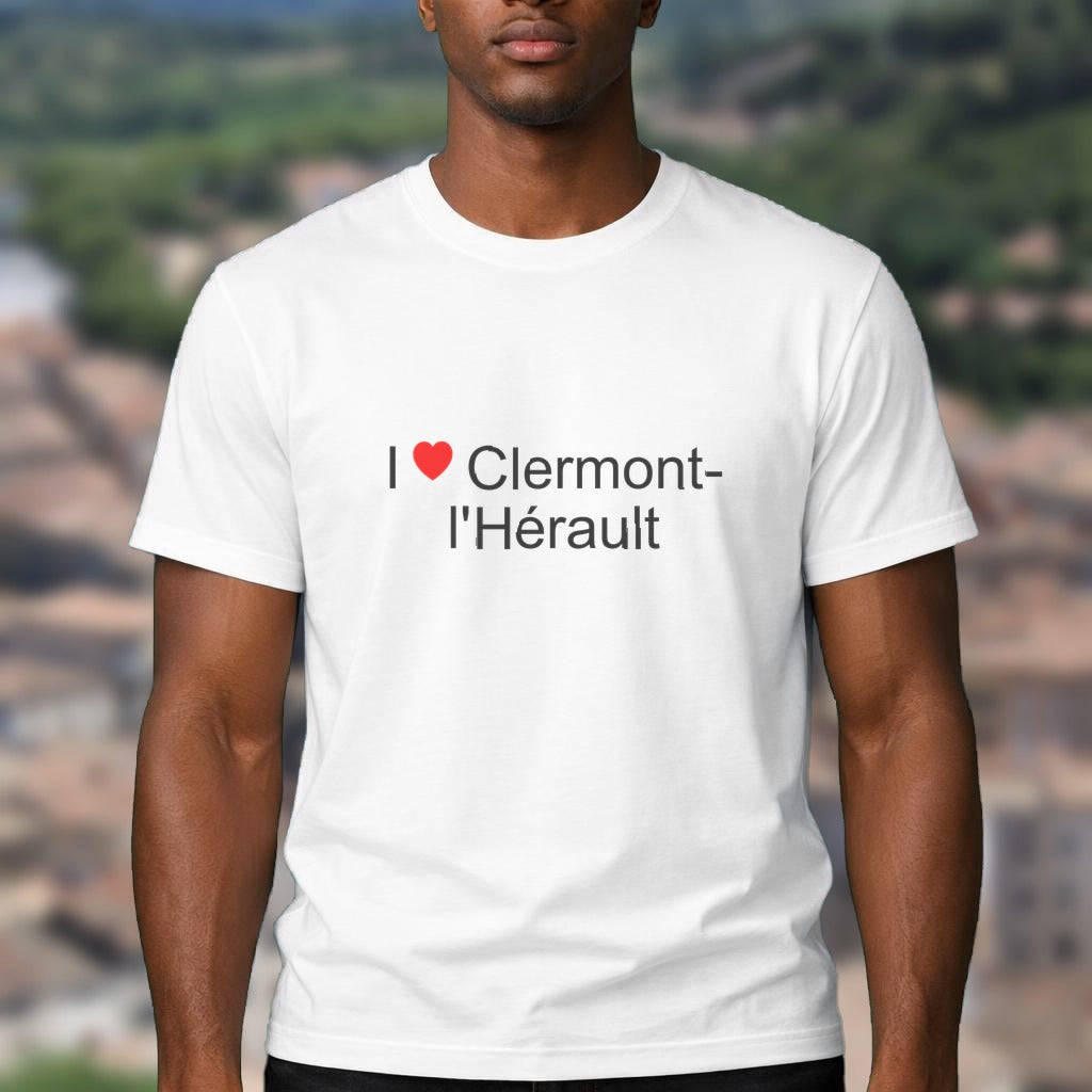 T-shirt I love clermont-l'hérault
