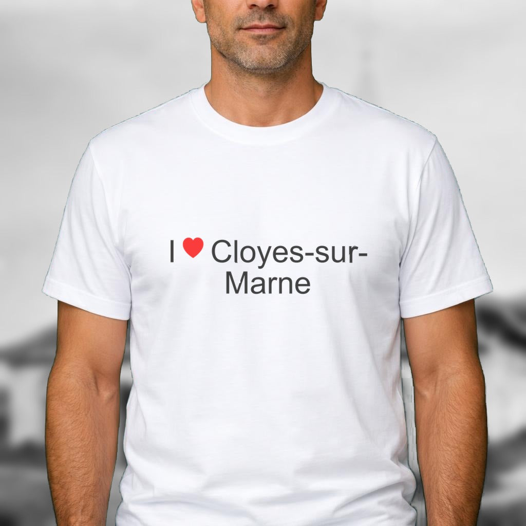 T-shirt I love cloyes-sur-marne