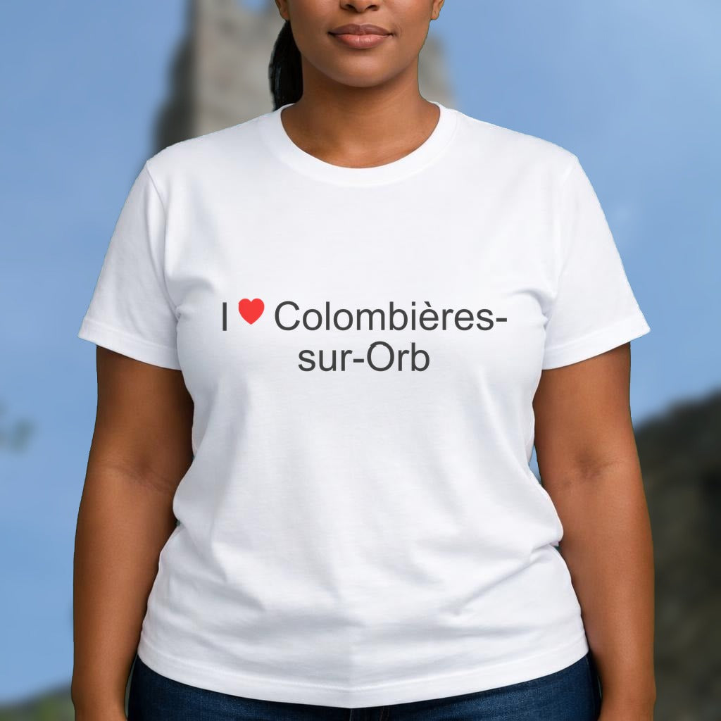 T-shirt I love colombières-sur-orb