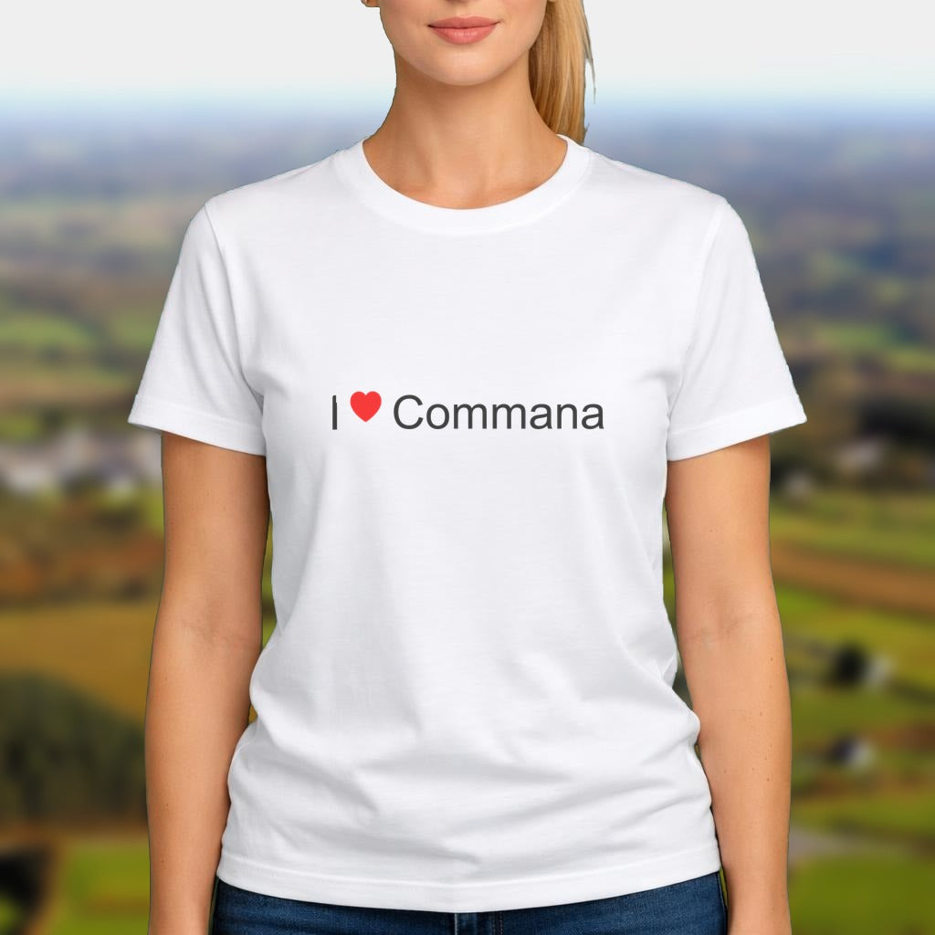 T-shirt I love commana