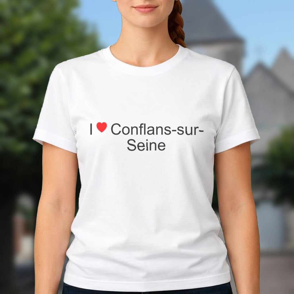 T-shirt I love conflans-sur-seine