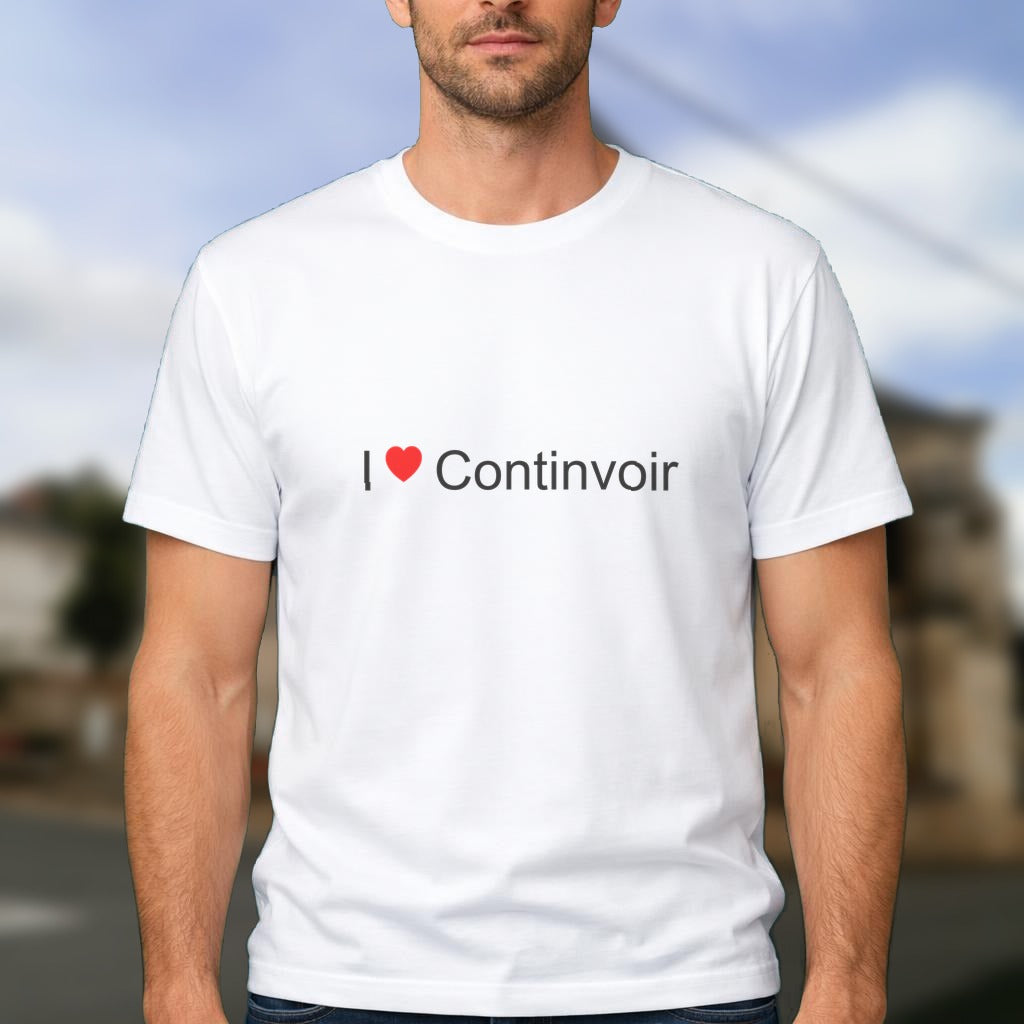 T-shirt I love continvoir