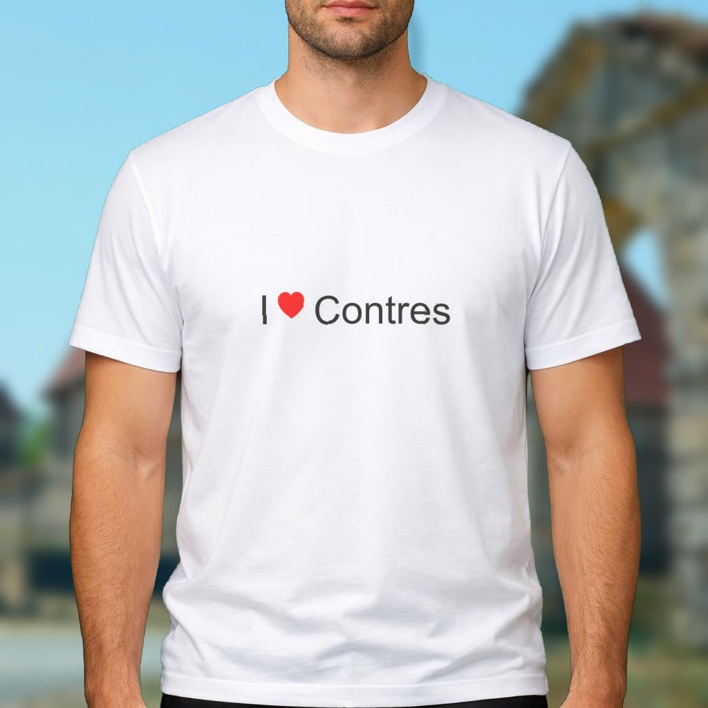 T-shirt I love contres