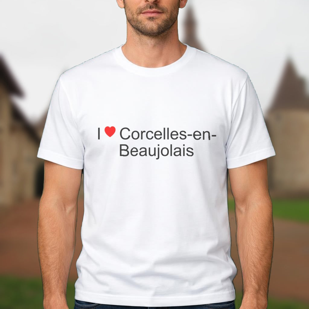 T-shirt I love corcelles-en-beaujolais
