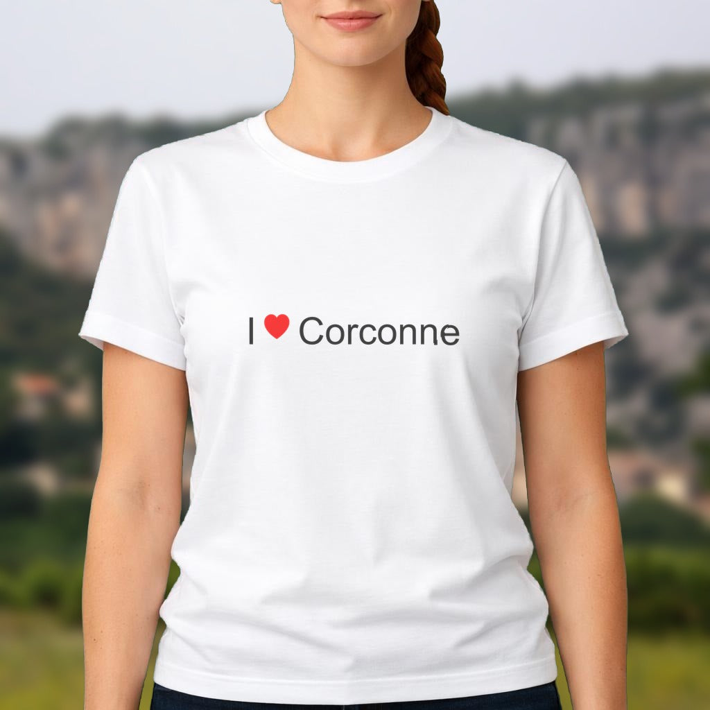 T-shirt I love corconne