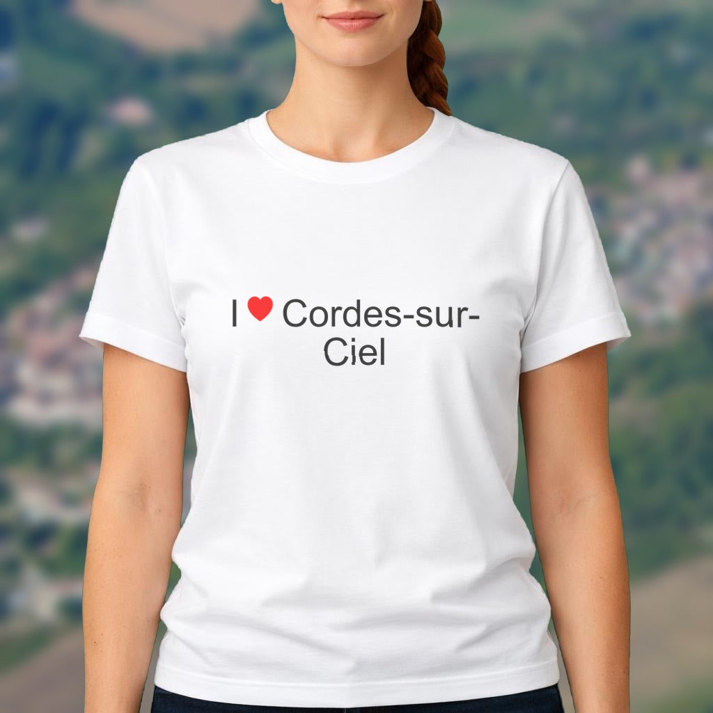 T-shirt I love cordes-sur-ciel