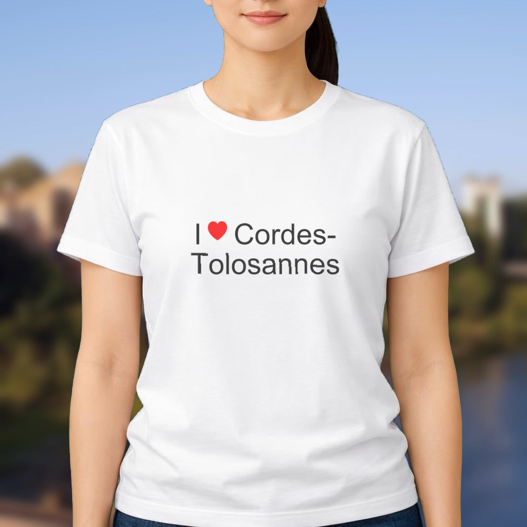 T-shirt I love cordes-tolosannes
