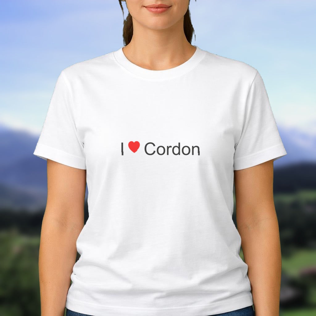 T-shirt I love cordon