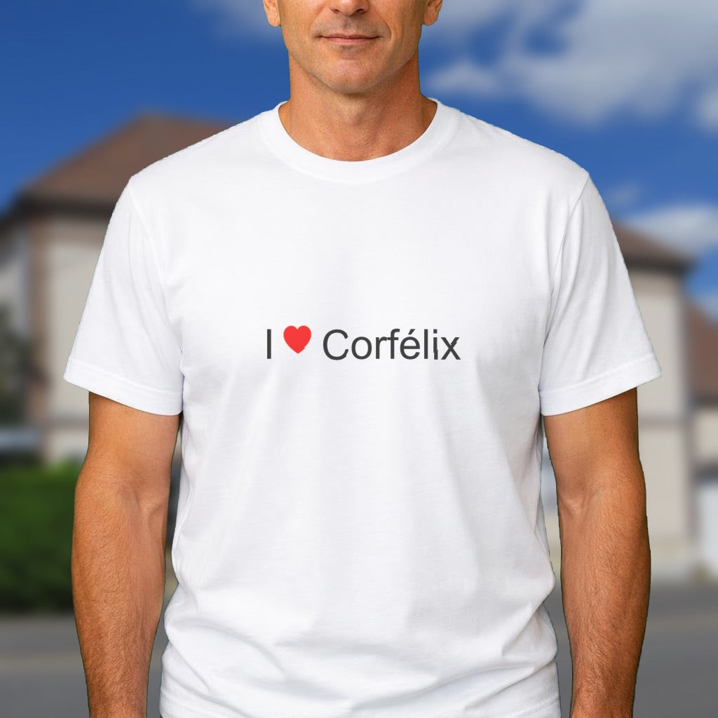 T-shirt I love corfélix