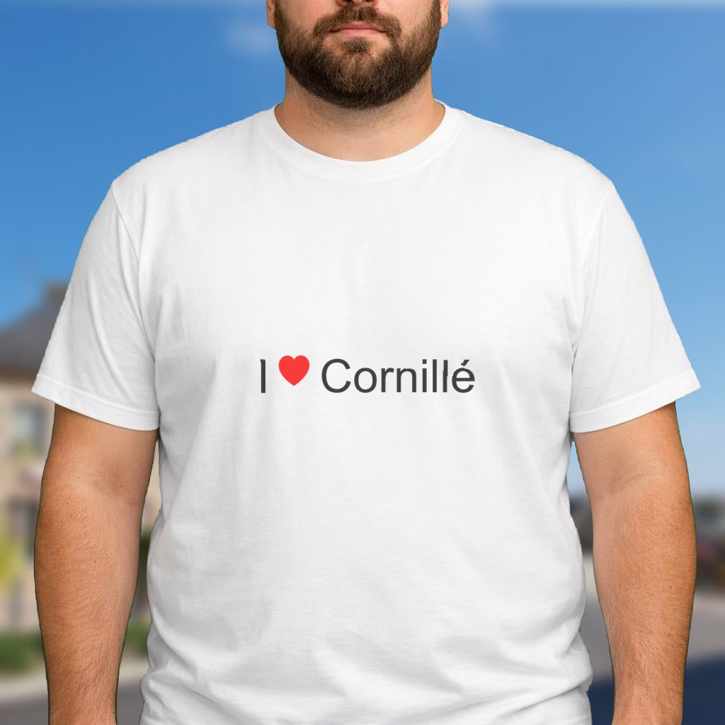 T-shirt I love cornillé