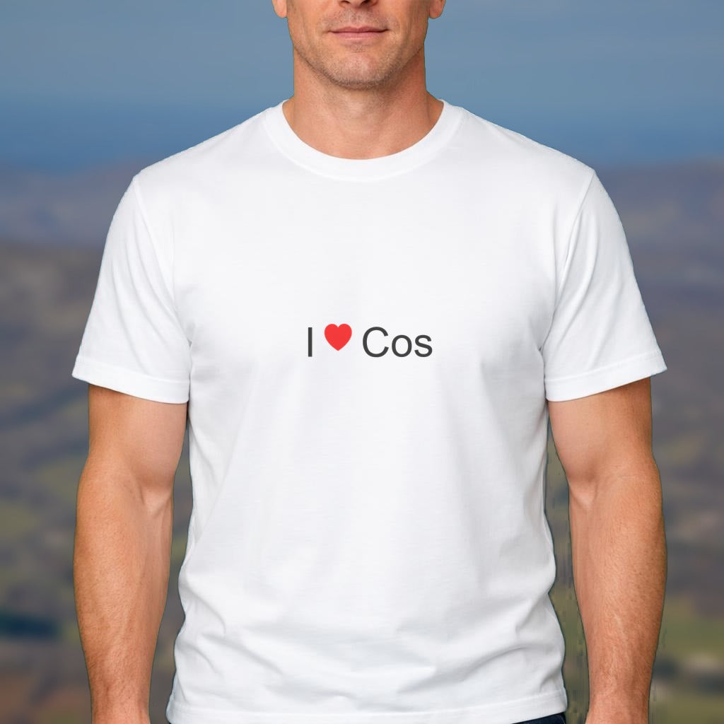 T-shirt I love Cos - cadeau souvenir Ariège par Citeeshirt