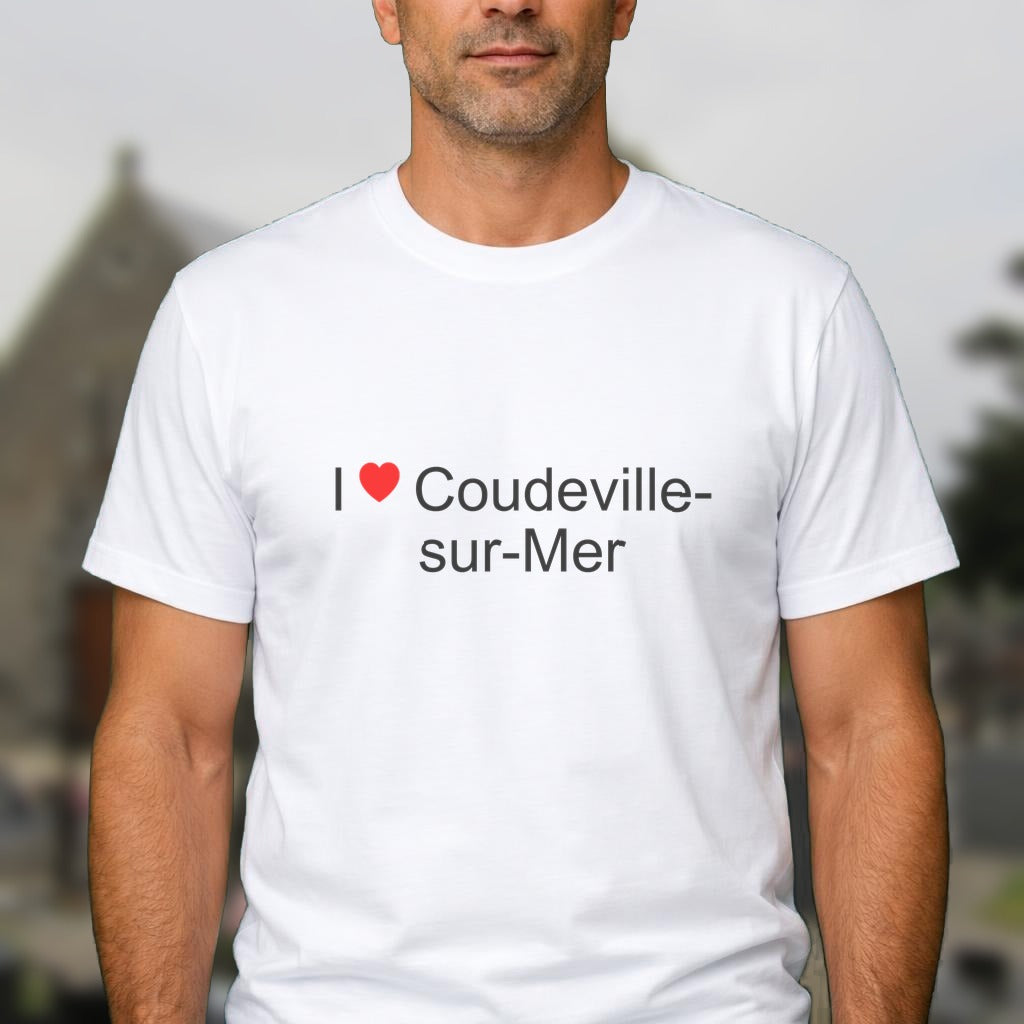 T-shirt I love coudeville-sur-mer