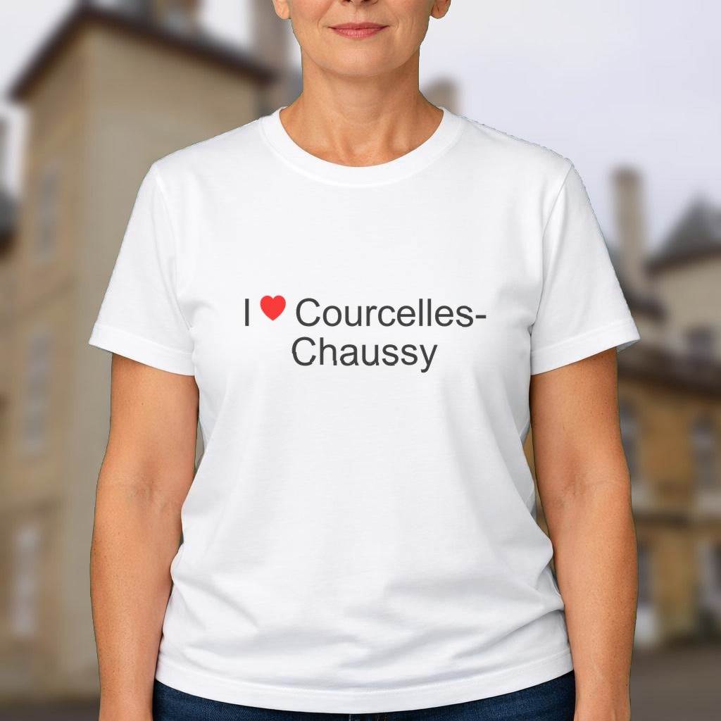 T-shirt I love courcelles-chaussy