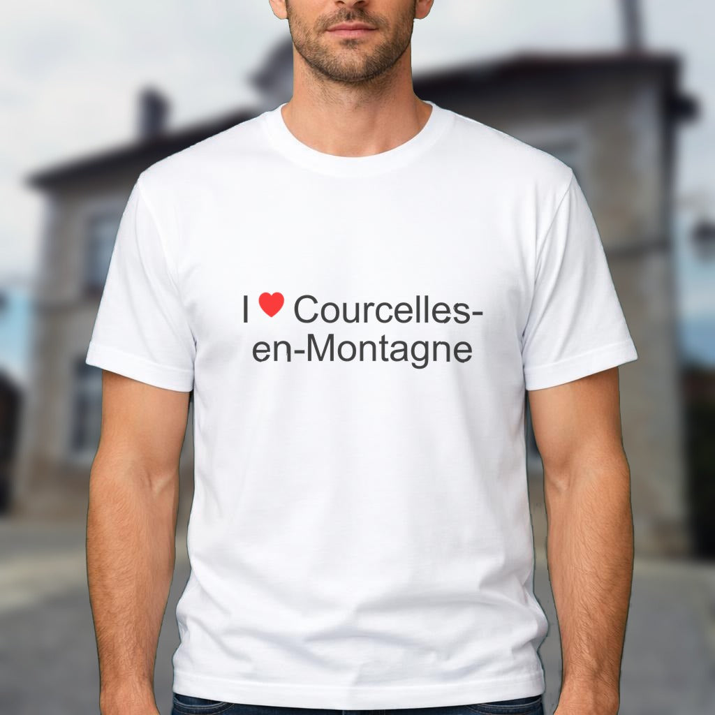 T-shirt I love courcelles-en-montagne