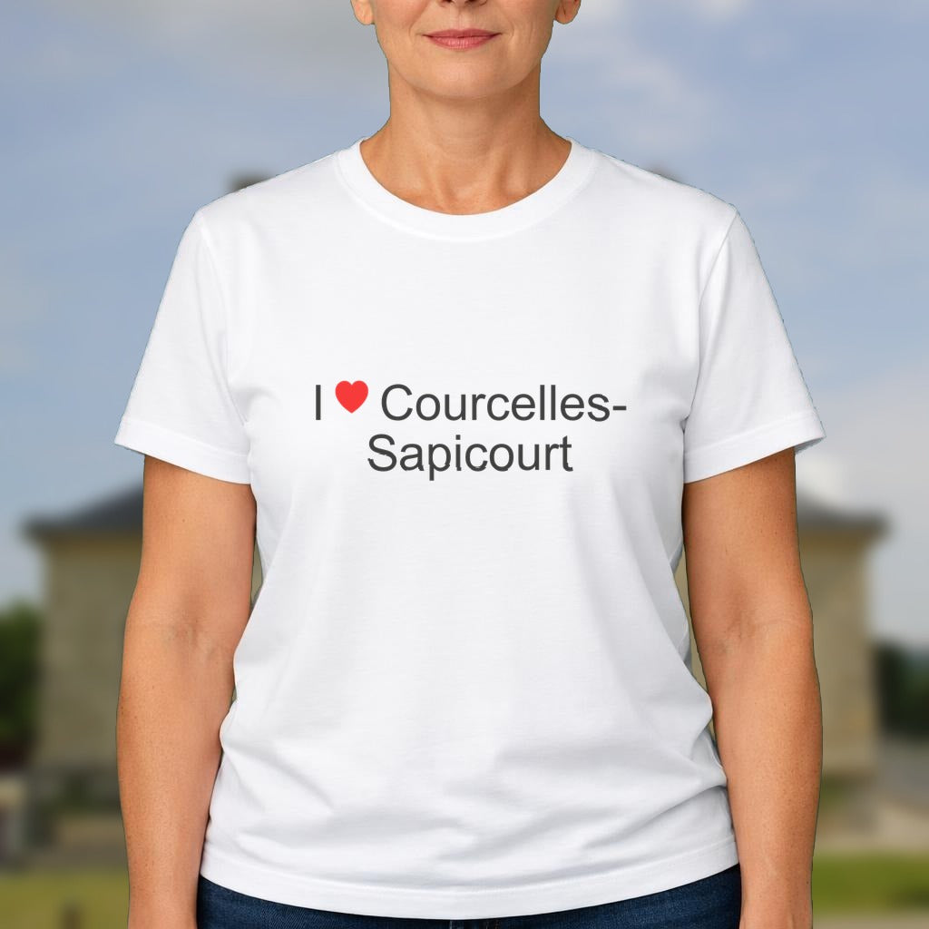 T-shirt I love courcelles-sapicourt