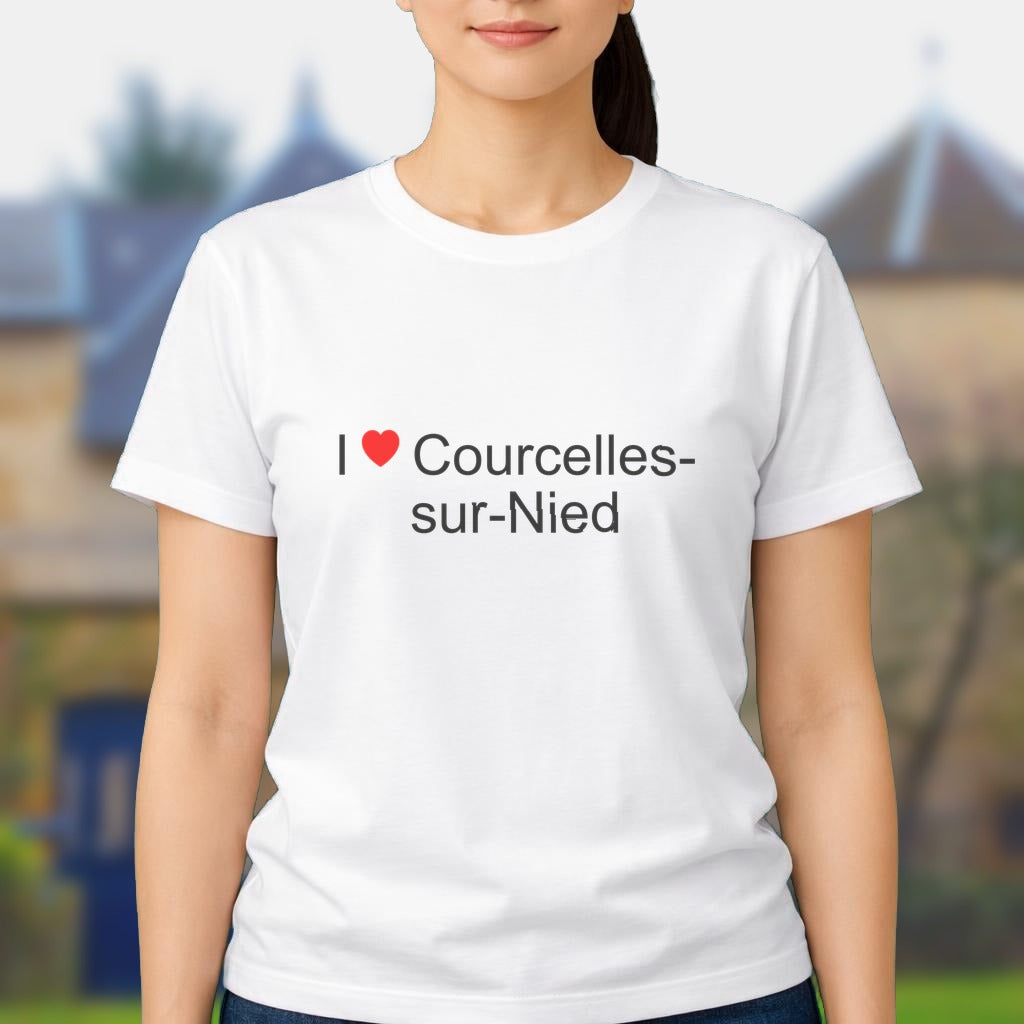 T-shirt I love courcelles-sur-nied