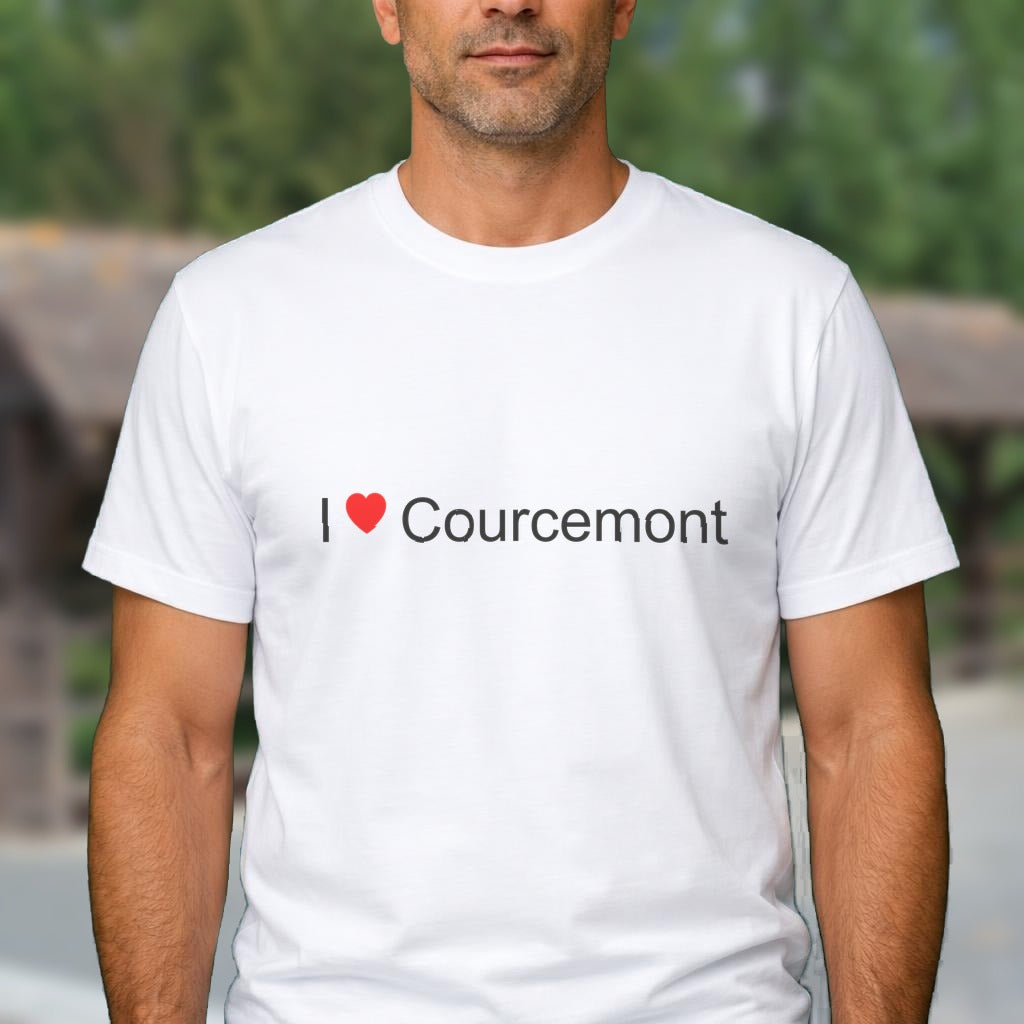 T-shirt I love courcemont