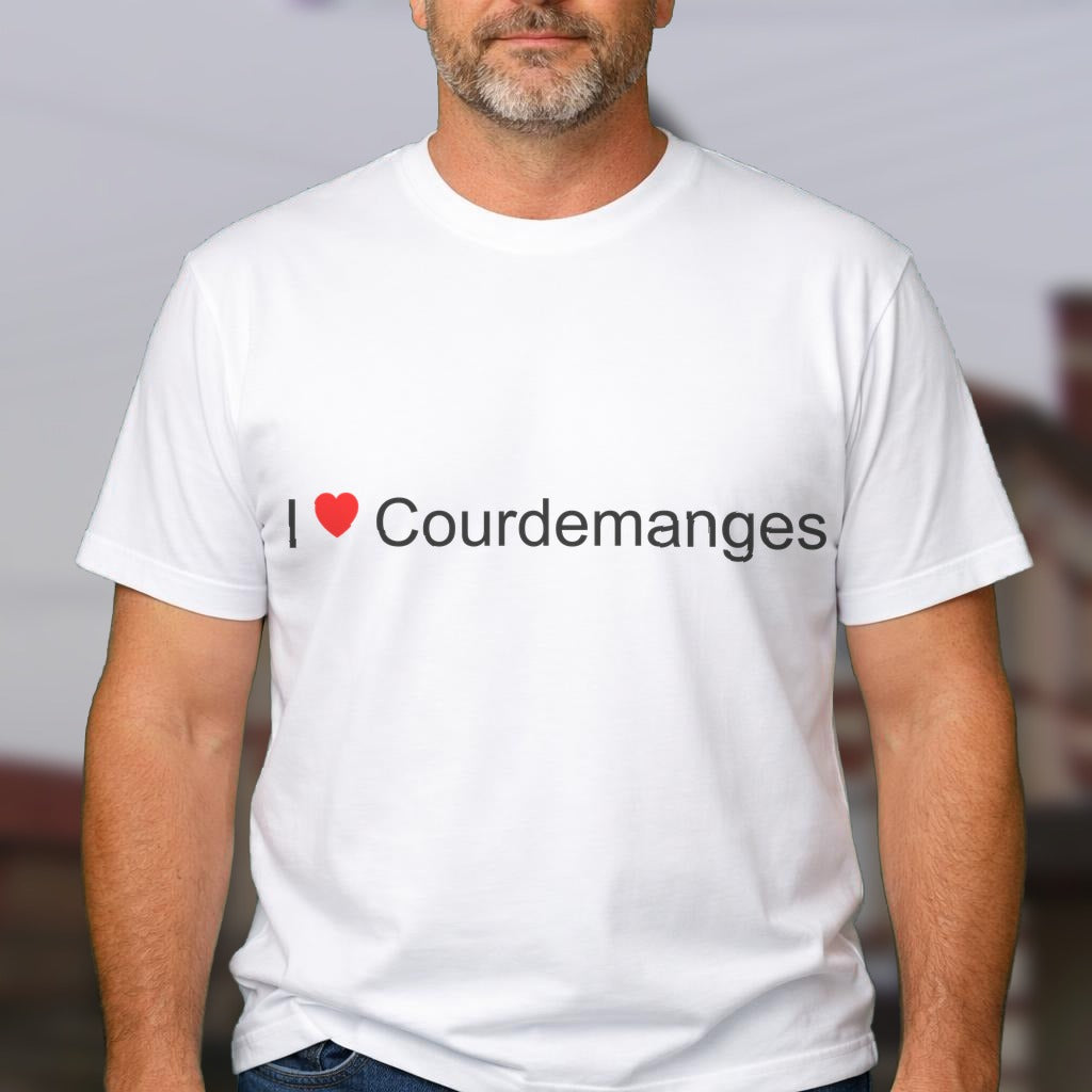 T-shirt I love courdemanges