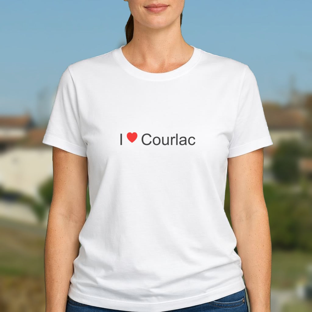 T-shirt I love courlac