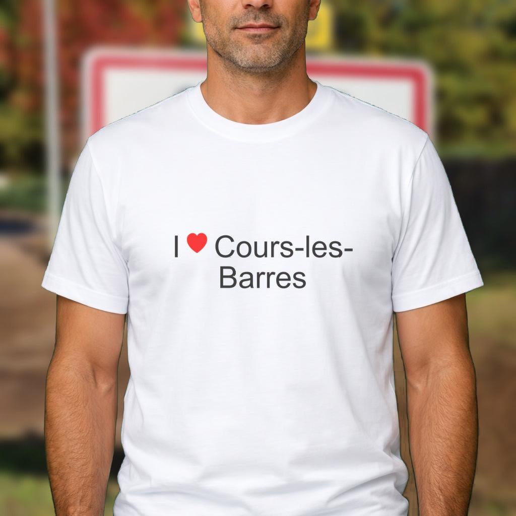 T-shirt I love cours-les-barres